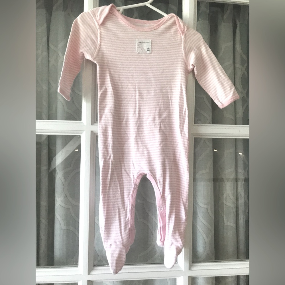 Burt’s Bees long sleeve long pants romper size 3-6 months baby girl EUC